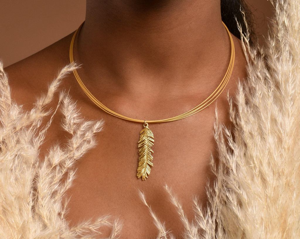 Mimosa Leaf Necklace