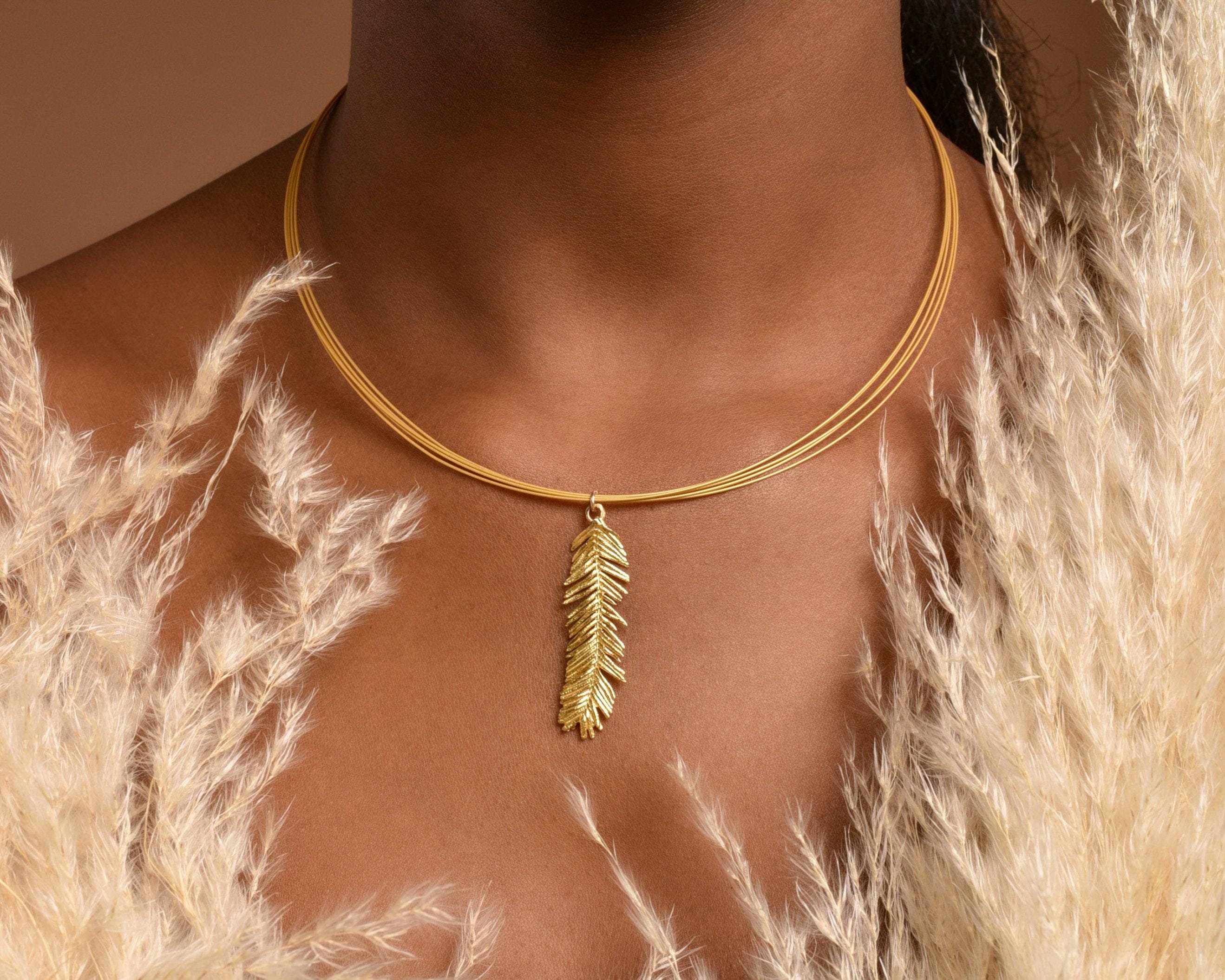 Mimosa Leaf Necklace