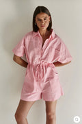Pink Cotton Jumpsuit